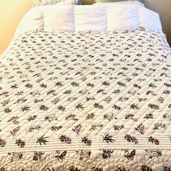 Vintage en fil d'Indienne quilt - Picture 1 of 9